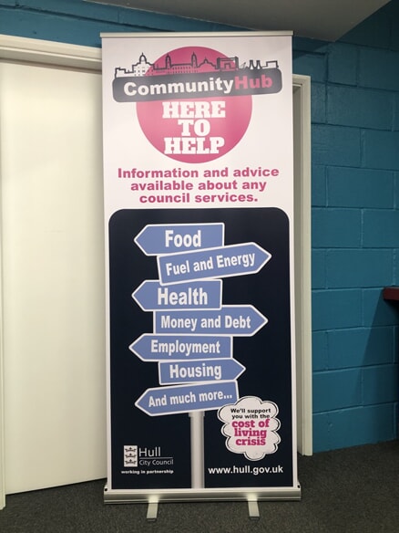 An image of the Hull City Council signage.
